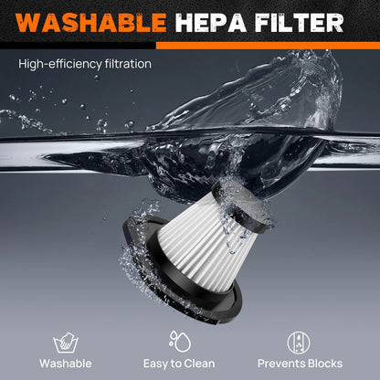 Cordless Car Vacuum Cleaner – 120W Wet & Dry Handheld Car Hoover