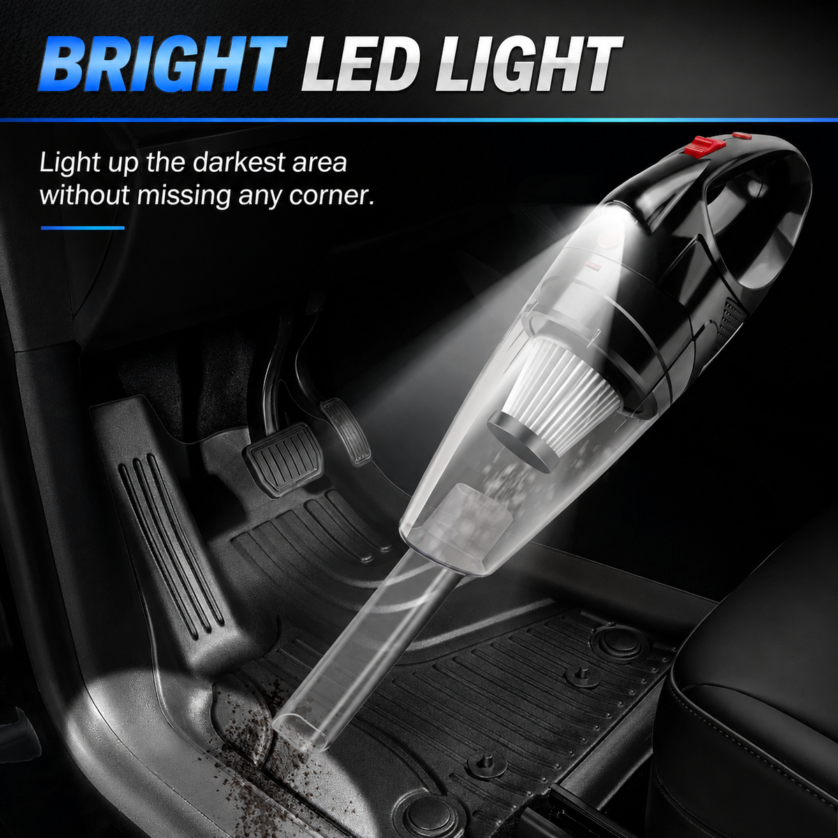 Powerful Car Vacuum Cleaner Cordless Wet/Dry Strong Suction Handheld Cleaning UK
